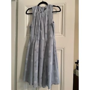 Banana Republic Light Blue Floral Dress